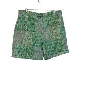 Polo Ralph Lauren Men's Swim Trunks Shorts Paisley Print Buckle Green Size 36